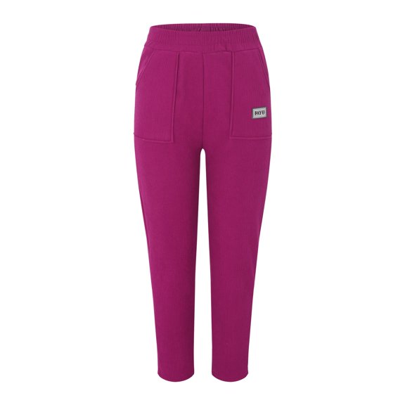 Aayomet Pants For Women Women's Warm Winter Sherpa Lined Sweatpants Jogger Pants with 3 Pockets,B 3XL