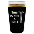 thumbnail image 1 of This Is Not A Drill Pint Glass Coolie (Black), 1 of 3