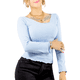 thumbnail image 1 of Sueter Ligero Dama Blusa Manga Larga Mujer Sueteres Sweaters UNITALLA, 1 of 5