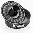 thumbnail image 5 of Zenker 10-Inch Non-Stick Carbon Steel Springform Pan with 2 Bases – Standard Flat & Bundt Insert, 5 of 7