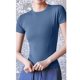 thumbnail image 5 of Camiseta de compresión para mujer, elástica, de manga corta, ajustada, superior, entrenamiento atlét Abanopi Camiseta deportiva de mujer, 5 of 7