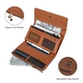 thumbnail image 3 of Montana West Wallets for Women Trifold Large Card Organizer Zipper Coin Purse, Brown, 3 of 7