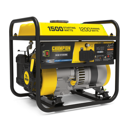 Champion Power Equipment 1500-Watt Portable Generator with CO Shield