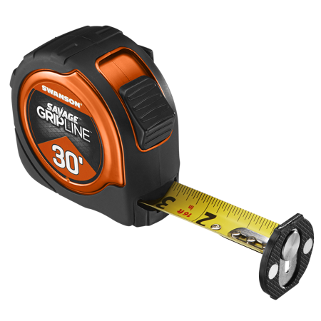 30' Magnetic Savage Grip Line Tape Measure