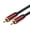 Black-1.5m, variant on Amplifier Turntable Cable, Gold Plated Phono Connectors, OFC Wiring, Braided Build for Media Console Routing