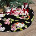 thumbnail image 3 of KXMDXA Dia De Los Muerto Skull Xmas Christmas Tree Skirt Stand Mat for Holiday Party Decoration Indoor Outdoor 48 inches, 3 of 3