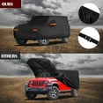 thumbnail image 5 of Waterproof Car Cover for Jeep Wrangler 4 Door 2006-2025 JK JL Outdoor Waterproof Sun Rain Snow Hail Protection with Driver Door Zipper, 5 of 7
