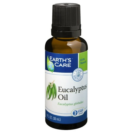 Eucalyptus Oil 100% Pure & Natural Earth's Care 1 oz Oil