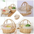 thumbnail image 5 of icolorfuled Woven Storage Basket with Handle - 37X27X17cm, 5 of 5