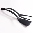 thumbnail image 3 of Ruiboury Nylon Versatile Cooking Companion Double Sided Spatula Turner And Tongs Heat Resistant Easy To Clean black 1Set, 3 of 6