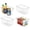 M: 4 PACK, variant on Sindcom 5 Pcs Extra Large Clear Plastic Storage Bins,11x11 Cube Acrylic Organizer Square Containers with Handle