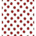 thumbnail image 3 of Ambesonne Cartoon Duvet Cover Sets, Ladybugs Funny Art Pattern, 2-Queen, White and Red, 3 of 7