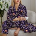 thumbnail image 6 of Fotbe Lavender Flowers Pattern Long Sleeve Pajama Set for Women,Sleepwear Set,2-piece Loungewear Set,Soft PJs Comfy Nightwear with Pockets -XX-Large, 6 of 7