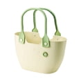 thumbnail image 3 of Organizador de ducha portátil Canasta de dormitorio Cesta de baño Impermeable de almacenamiento de almacenamiento Bin Organizador de almacenamiento de beige crema, 3 of 8