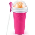 thumbnail image 6 of Tgosomt Slushy Cup, TIK TOK Frozen Magic Slushie Maker Cup Squeeze,Ice Cream Make,Cool Fun Stuff Things Gadgets (Pink), 6 of 10
