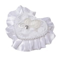 thumbnail image 4 of Cojín de soporte de anillo de novia de diamantes de imitación, estuche de joyería, soporte de cojín de almohada de anillo de boda, caja de soporte de Estilo B Macarena almohada del portador de la boda, 4 of 8