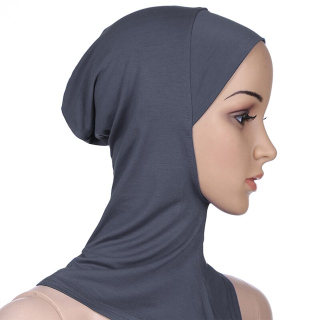 Pañuelo musulmán para mujer, gorro Hijab ajustable, turbante elástico musulmán, chal de cobertura completa, cobertura de cuello completo qiuyongming unisex
