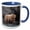 Blue/White, variant on 3drose, a Brown Bear Looking for Food at Low Tide, Muir Inlet, Glacier Bay., 11oz Mug