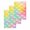 Pink Yellow, variant on Easter Kitchen Dish Towels for Drying Dishes Set of 4, Spring Rabbit Silhouette Colorful Rainbow Graffiti Waffle Weave Microfiber Hand Tea Bathroom Towels Quick Dry & Absorbent Towel 12x12