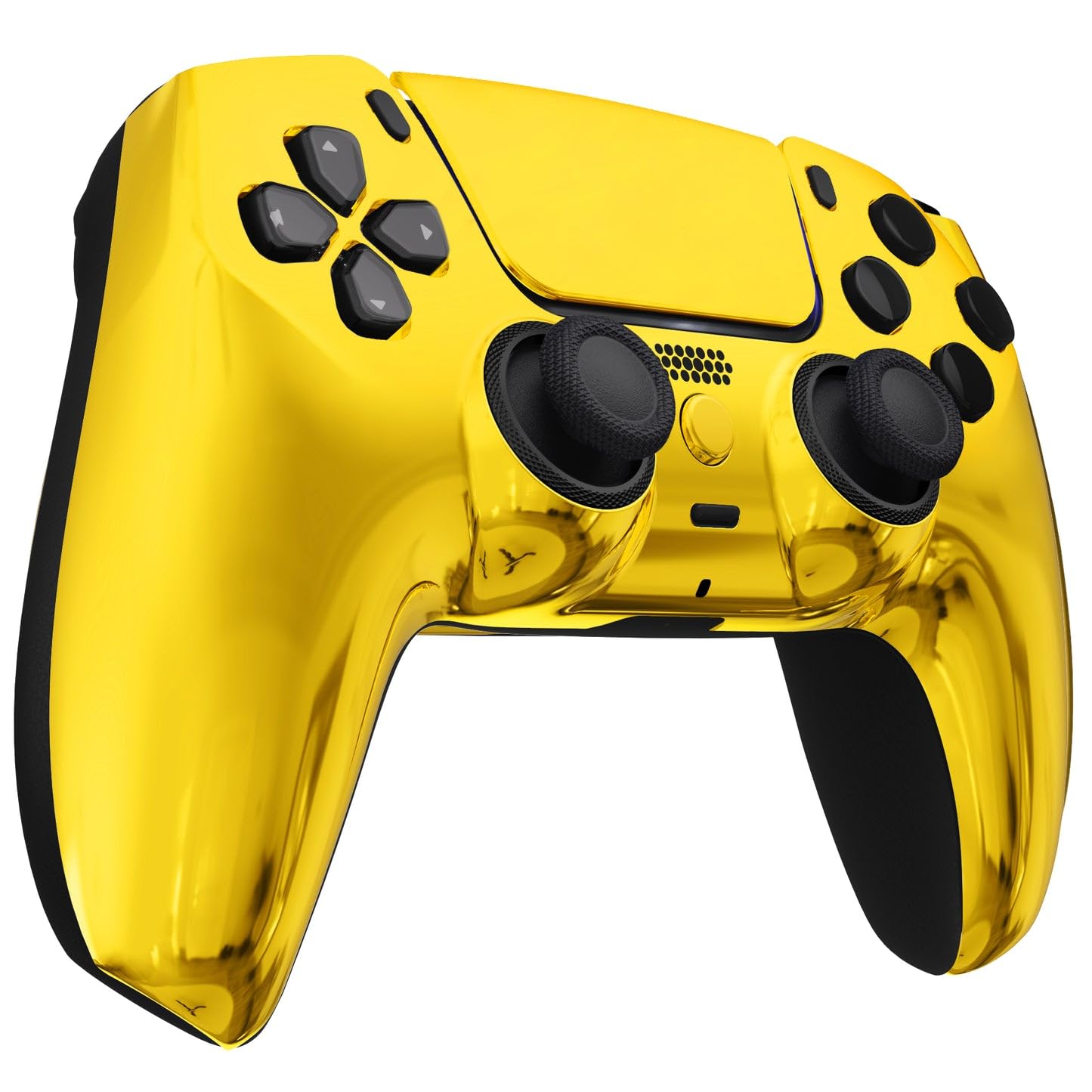 Control personalizado MODDEDZONE M Series Chrome Gold para PS5 - Inalámbrico, diseños personalizados de calidad OEM para control de PlayStation 5 - Estilos diversos y únicos para mejorar tu juego 3