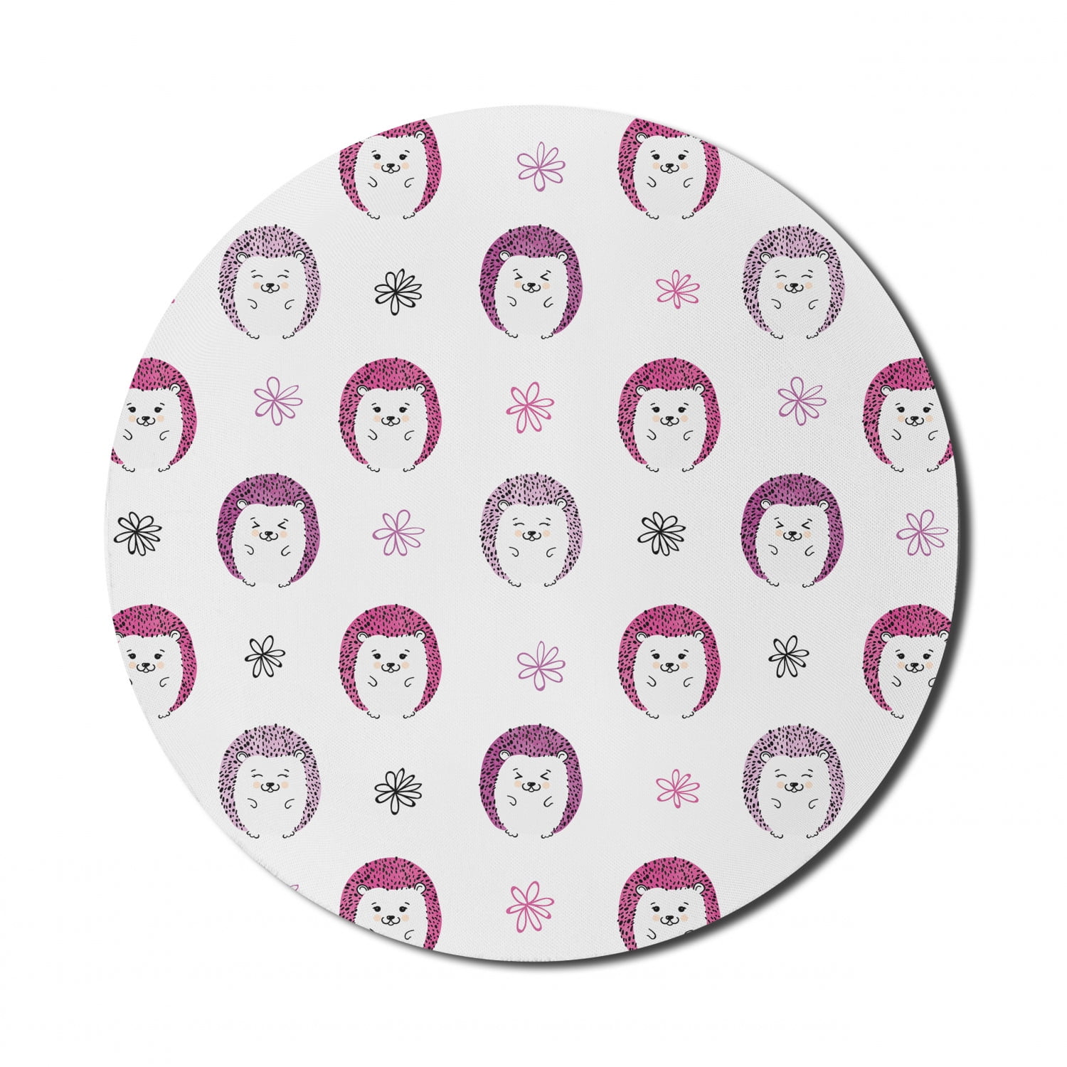 Hedgehog Mouse Pad for Computers, Colorful Spiky Animals with Faces ...