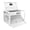 White, variant on 16-piece Tablet Cart, Black Color | Charge and Store Devices in Library | Secure with 2 Locks and Cord Organization