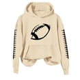 thumbnail image 4 of Kelon Game Day Hoodies Sweatshirts for Women Football Printed Graphic Shirt Pullover Long Sleeve Sweaters with Pocket Athletic Casual Trendy Clothes, XL, 4 of 4