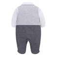 thumbnail image 2 of famuka 0-12 Months Baby Boy Formal Bodysuit One Piece Gentleman Romper, 2 of 10
