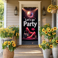 thumbnail image 7 of LUUFILx Party Decoration Banner Let's Go Party Red Heels Disco Ball Lipstick Background Backdrop Photo Props Nightclub Event Supplies Celebration Accessory, 7 of 7