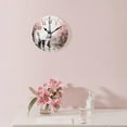 thumbnail image 3 of ATEDEANEI 12" Wall Clock Battery Operated Silent Non Ticking Eiffel Tower Pink Paris Lovely Design, 3 of 5