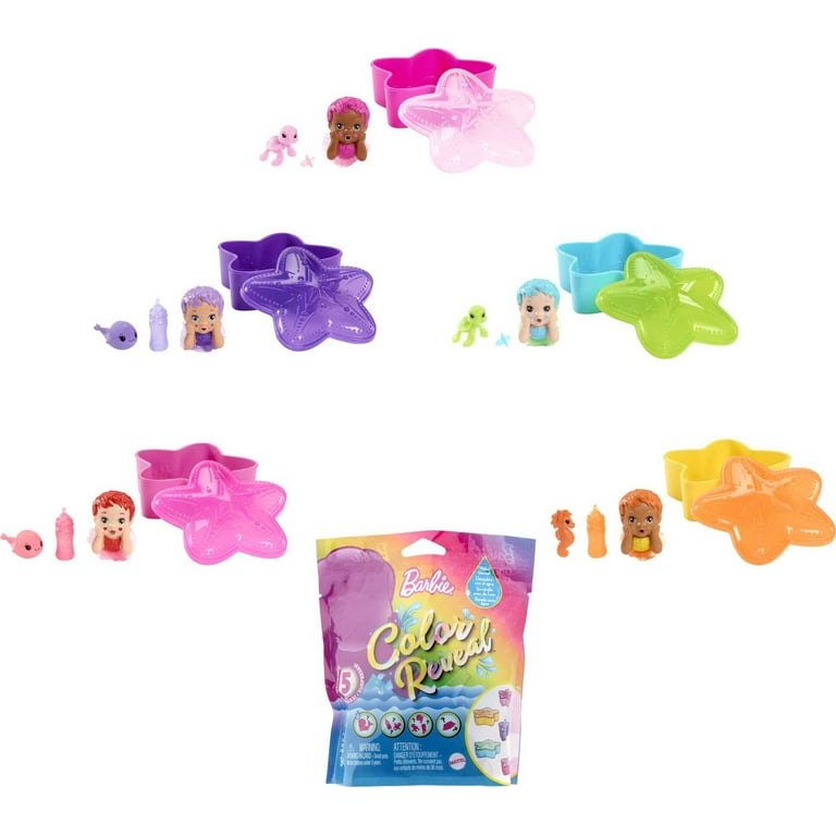 Mattel HCC46 Barbie Color Reveal Mermaid Doll Playset for sale online