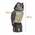 thumbnail image 2 of Espantapájaros de búho de plástico con jaula realista Koolmei con cabeza giratoria y sonido, 2 of 5