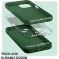thumbnail image 6 of for iPhone 13 Case Liquid Silicone Magsafe Magnetic Stand with Screen Protector Full Protection Slim Shockproof Protective Case Cover 6.1 Inch - Alpine Green, 6 of 11