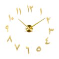 thumbnail image 4 of Reloj de pared decorativo de cuarzo Sunnimix grande moderno 3D dorado, 4 of 8