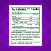 vitafusion Vitamin B12 Gummy Vitamins, 1,000 mcg, Raspberry Flavored, 140 Count