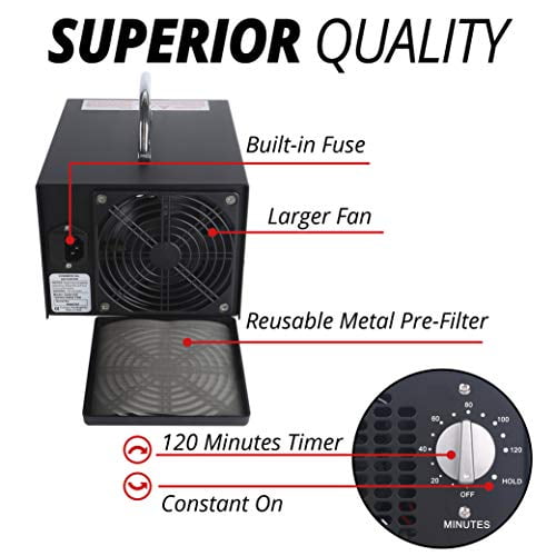 Mammoth 5000mg Ozone Generator Ozone Air Purifier for Odors in