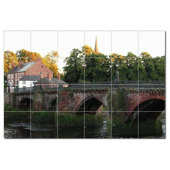 Bridge Picture Ceramic Tile Mural Kitchen Backsplash Bathroom Shower, 404314-L64