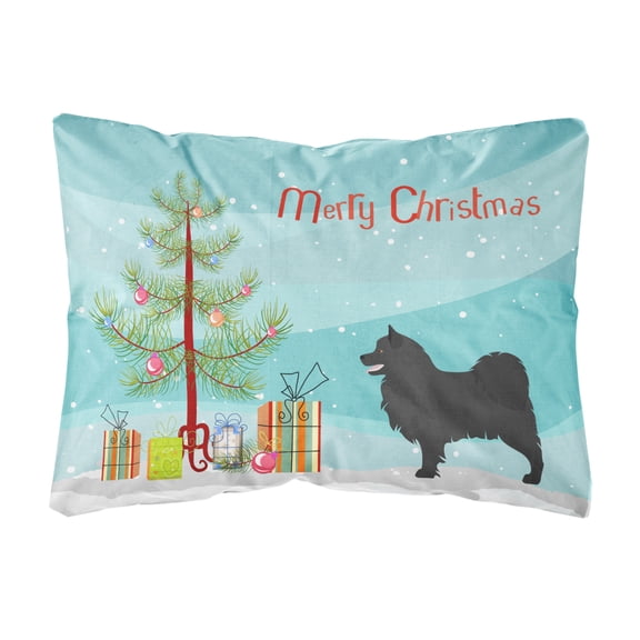 Carolines Treasures BB8509PW1216 Swedish Lapphund Christmas Canvas Fabric Decorative Pillow, 12H x16W, multicolor