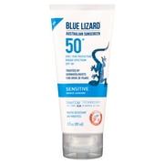 Blue Lizard Australian Sunscreen Sensitive Mineral Sunscreen, SPF 50, 3 fl oz (89 ml)