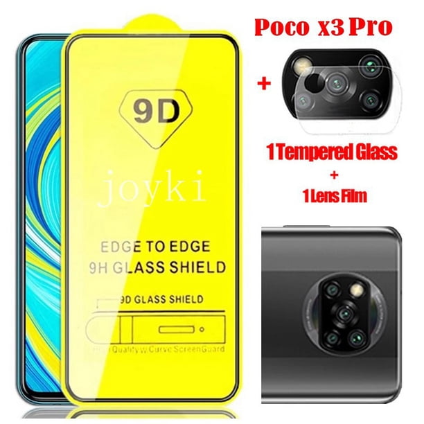 2-in-1 9D Protective Tempered Glass for Poco X3 M3 Pro Max Camera Screen Protector Film Gao Jiahui unisex