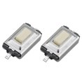 thumbnail image 3 of 1/2/4/6/8 piezas de luz LED solar impermeable para suelo, lámpara de acero inoxidable para patio, jardín, luz de suelo para exteriores, luces decorativas para césped, 3 of 5