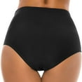 thumbnail image 5 of Swimsuits for Women 2025 Running High Waist Bikini Bottoms Swim Briefs Beach Shorts Ruched Bottom for Shorts Black L, 5 of 7