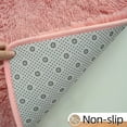thumbnail image 6 of Homore Cute Fluffy Carpet Soft Washable Area Rugs for Bedroom/ Living Room Decoration, 3' x 5' Light Pink, 6 of 9