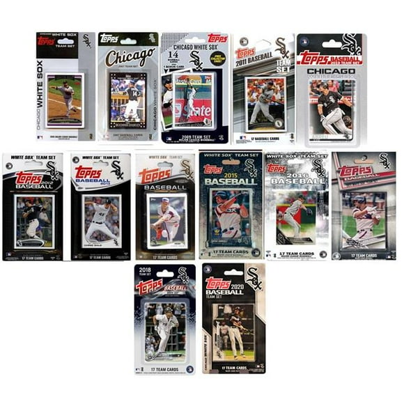 C&I Collectables WSOX1320TS MLB Chicago White Sox 13 Different Licensed Trading Card Team Set