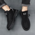 thumbnail image 4 of Men's Sneaker Boot Leather Upper Mid-Top Fashion Design Walking Ankle Boots Shoe for Men Botas Casuales Para Hombres, 4 of 5