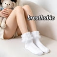 thumbnail image 3 of OQRKI 3Pairs Girls Ruffle Socks,7-9 Years Old Lace Socks,Baby Girl Ruffle Socks,Combination1, 3 of 7