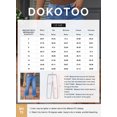 thumbnail image 6 of DOKOTOO Women's High Waisted Jeans Stretchy Comfort Fit Flared & Straight Leg Trendy Raw Hem Loose Fit 90s Retro (Plus Size Available), 6 of 9