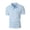 Z-Light Blue34, variant on Mens Polo Shirts Summer Turndown Collar Short Sleeve Casual Solid Color acquard Fashion Textured Versatile Breathable Sport Tops