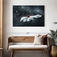 thumbnail image 3 of Elephant Stock Ladybug On Daisy Flower Wall Art - Horizontal Canvas Wall Art - Living Room Wall Decor - Floral And Botanical Canvas - Black And Gray Decor - 45" x 30", 3 of 8