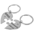 thumbnail image 1 of CHICHUMID 2 Pcs Cute Car Key Chain Stainless Steel Design for Daily Use, 1 of 8